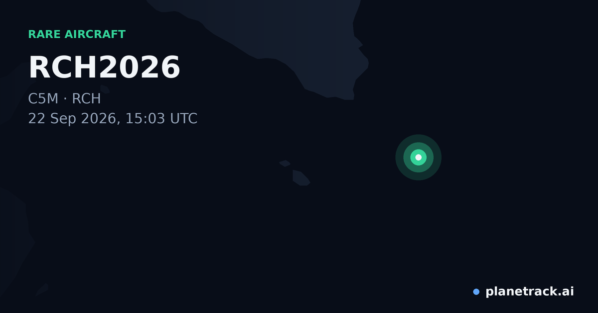 Map of where RCH2026's rare aircraft happened