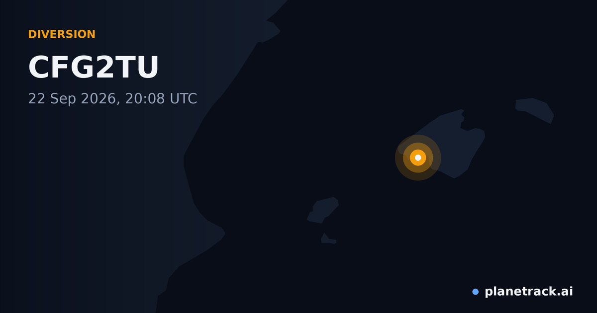 Map of where CFG2TU's diversion happened
