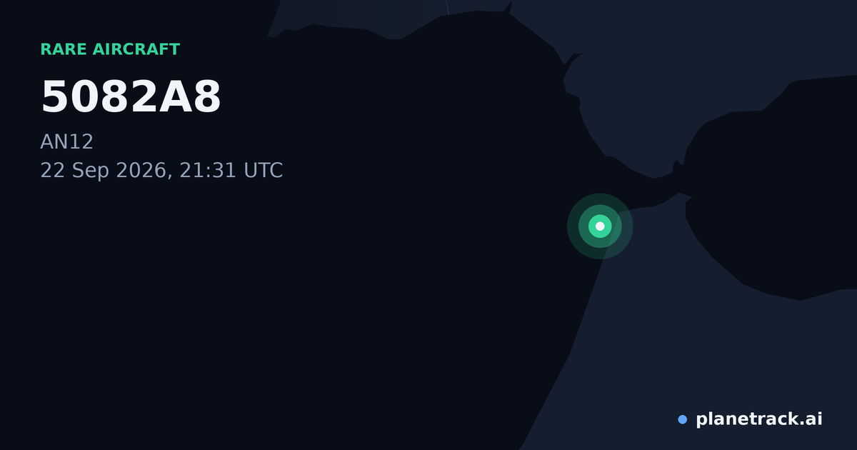 Map of where 5082A8's rare aircraft happened