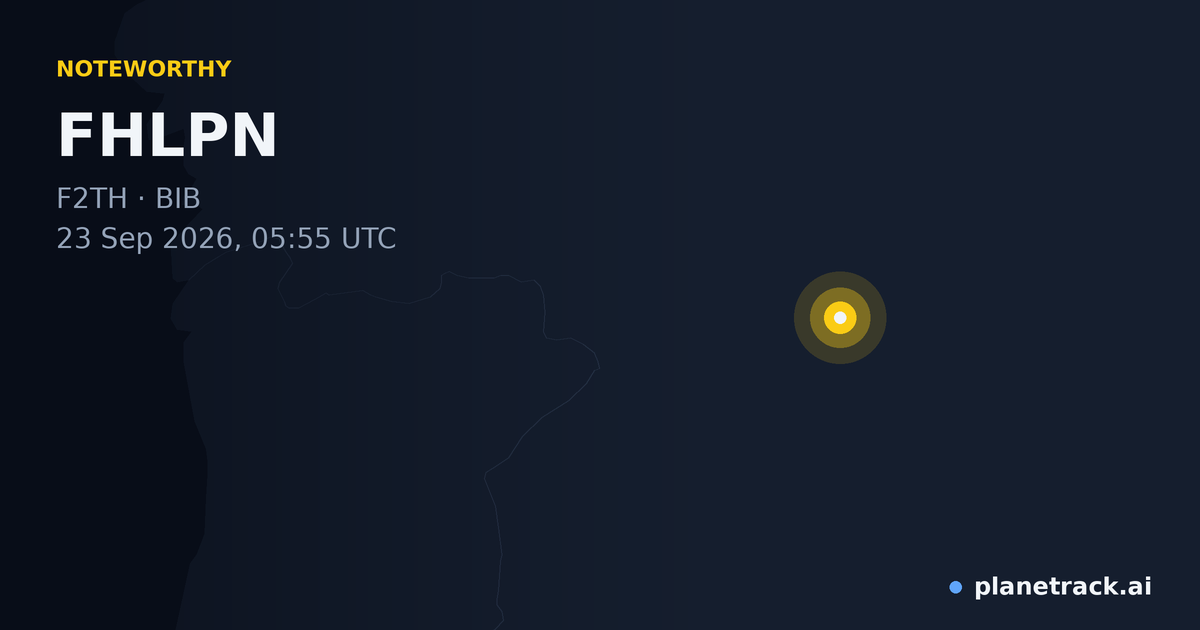 Map of where FHLPN's special aircraft happened