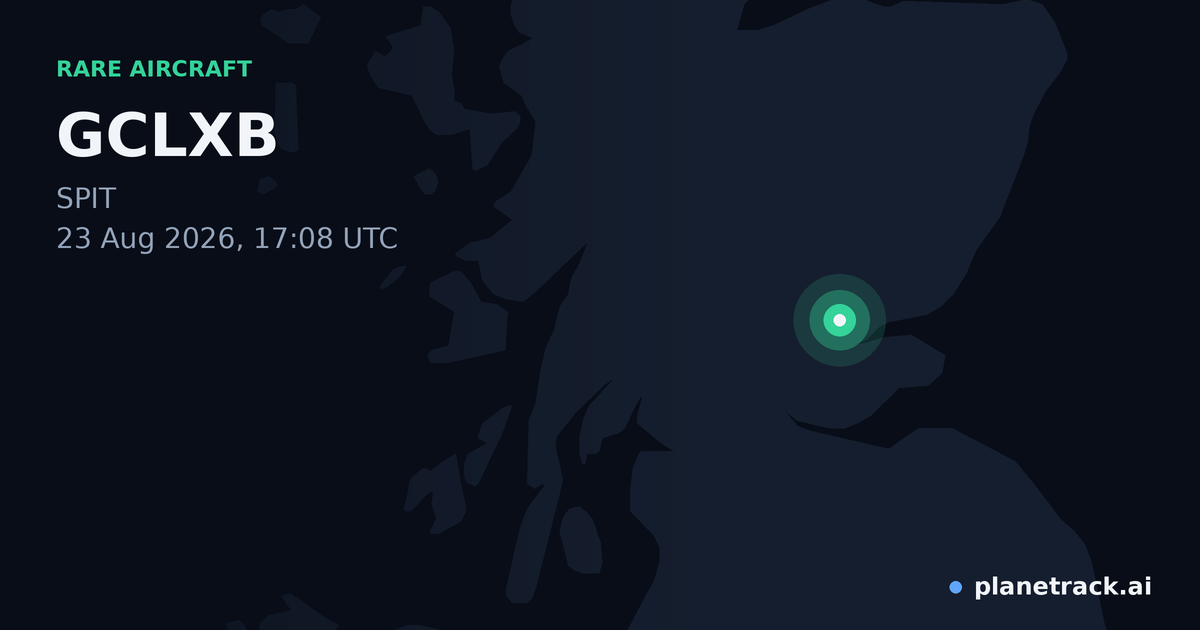 Map of where GCLXB's rare aircraft happened