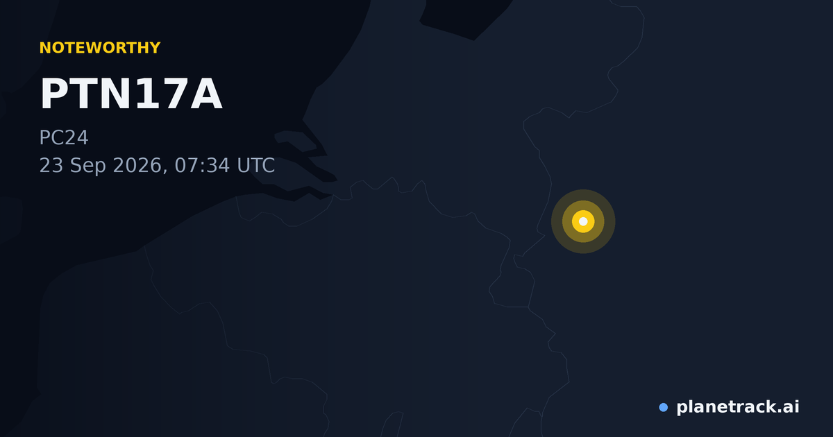 Map of where PTN17A's special aircraft happened
