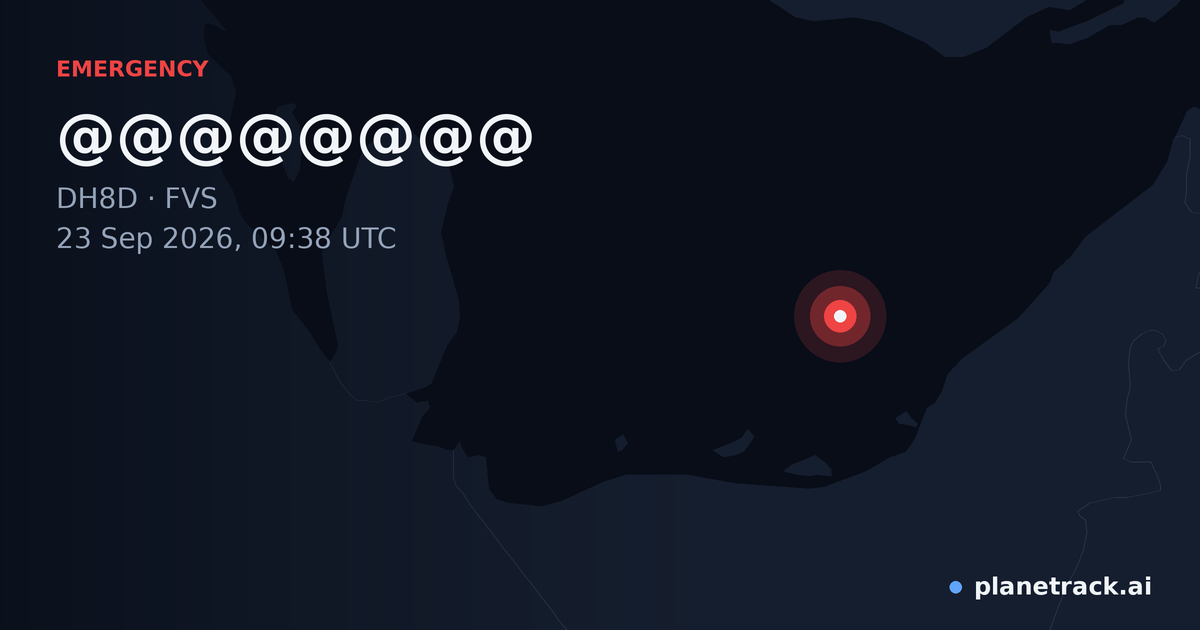 Map of where @@@@@@@@'s emergency: squawk 7600 happened