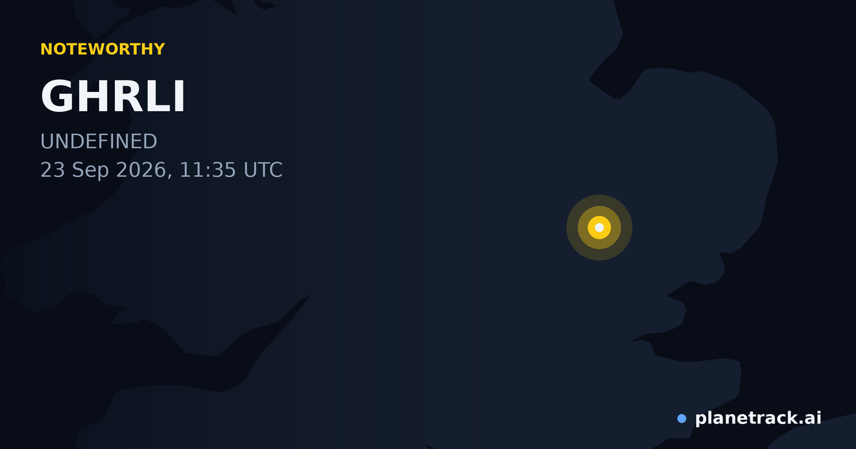 Map of where GHRLI's special aircraft happened