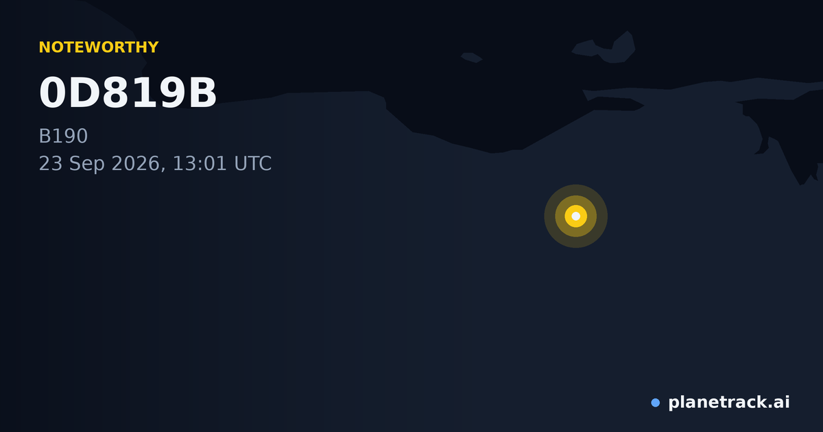 Map of where 0D819B's special aircraft happened