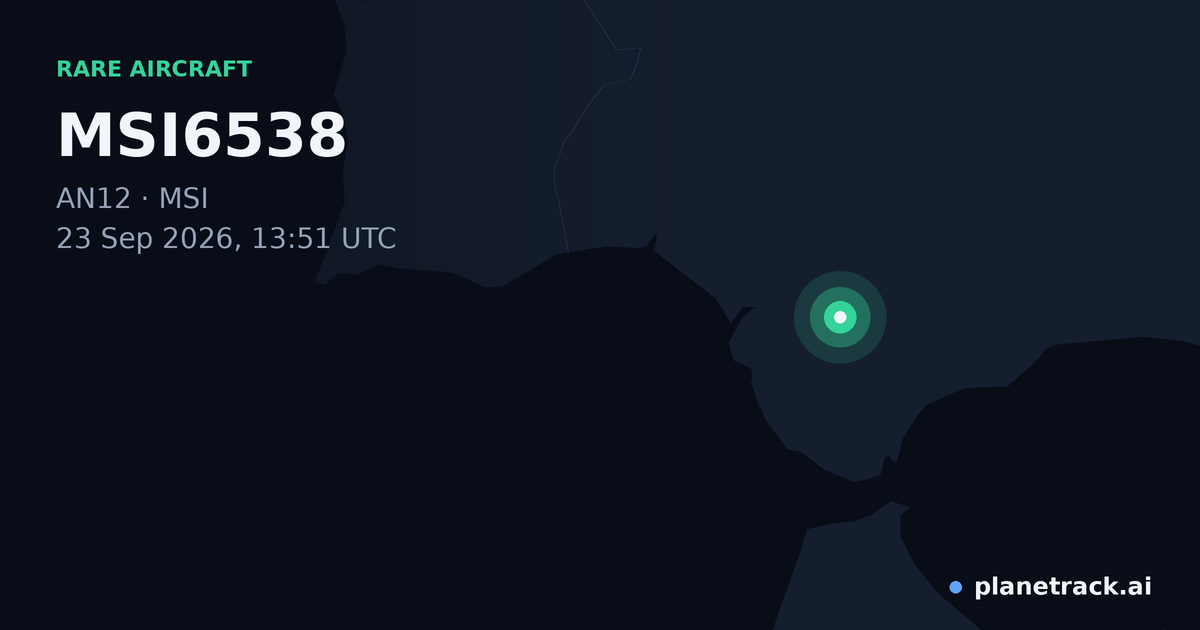 Map of where MSI6538's rare aircraft happened