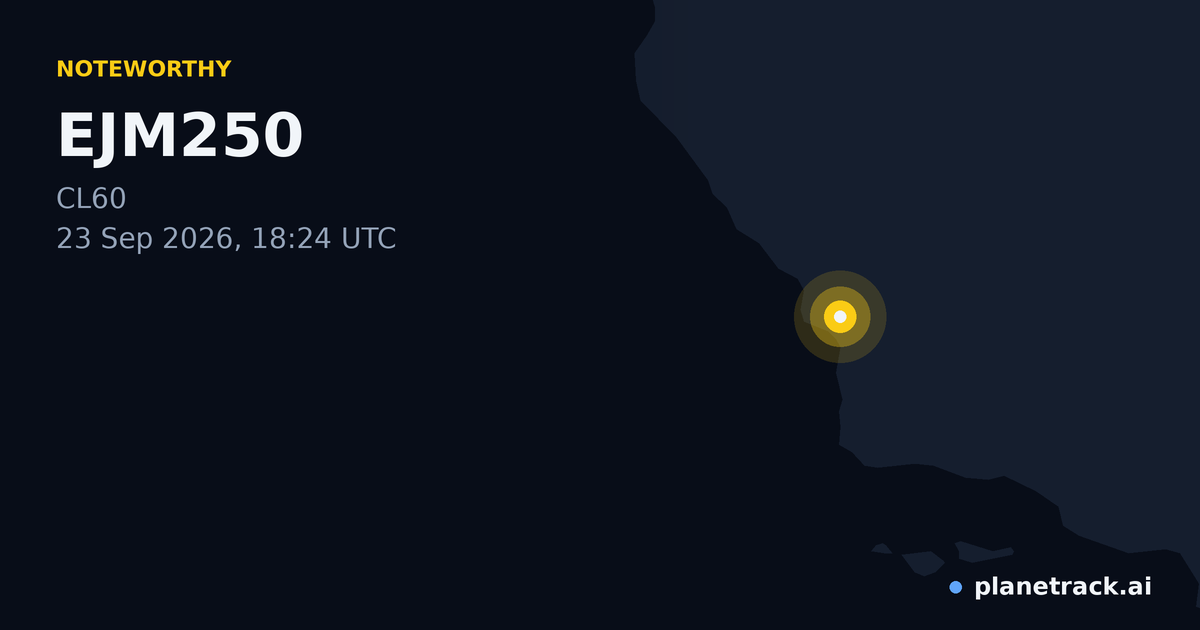 Map of where EJM250's special aircraft happened