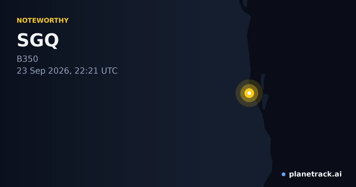 Map of where SGQ's special aircraft happened