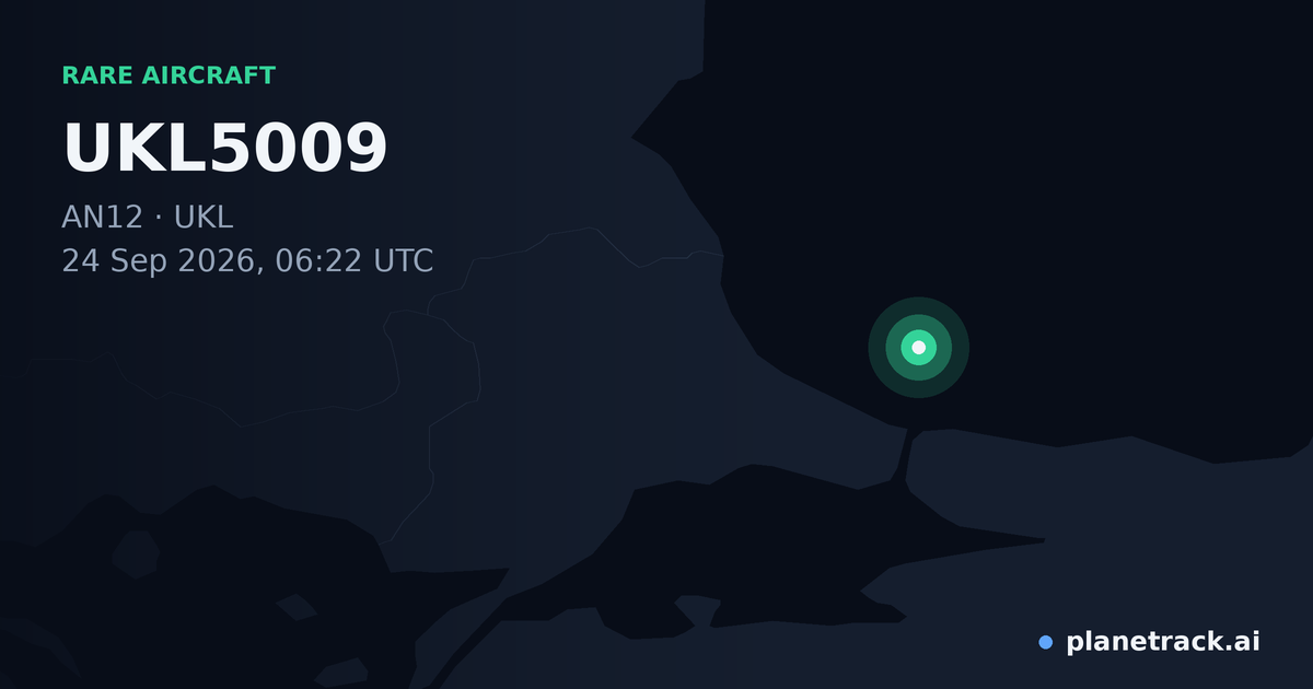 Map of where UKL5009's rare aircraft happened