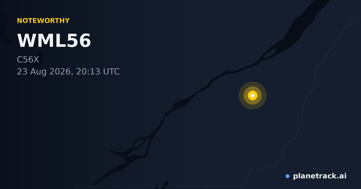 Map of where WML56's special aircraft happened