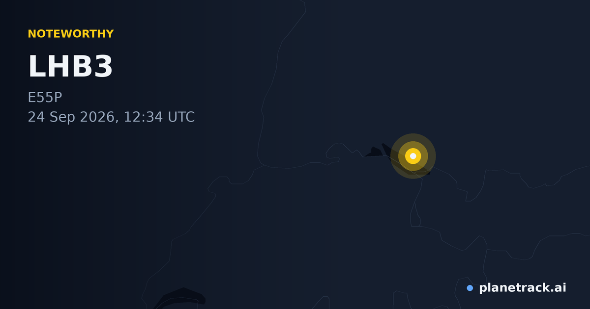 Map of where LHB3's special aircraft happened