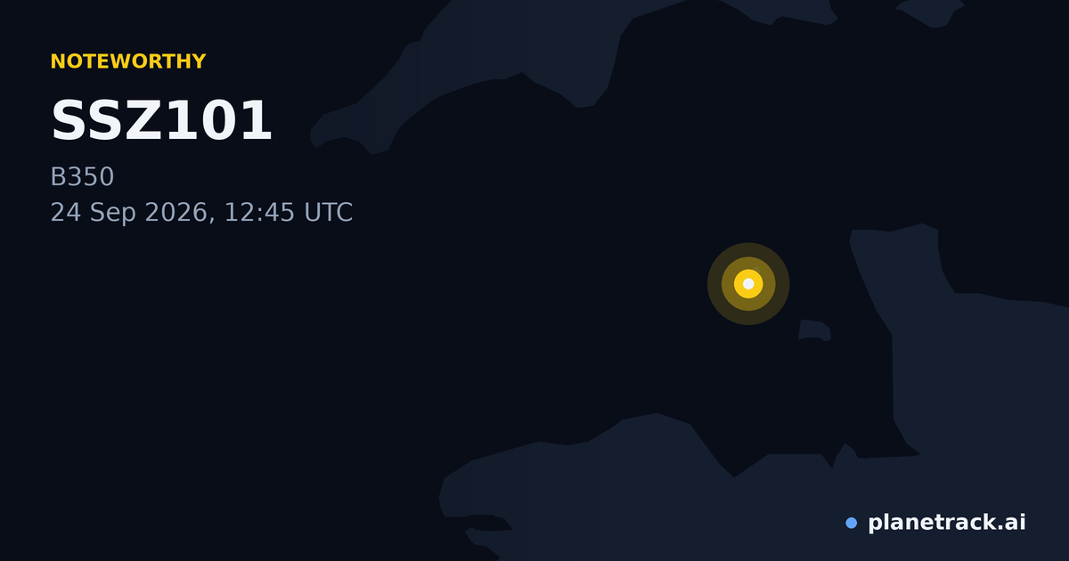 Map of where SSZ101's special aircraft happened