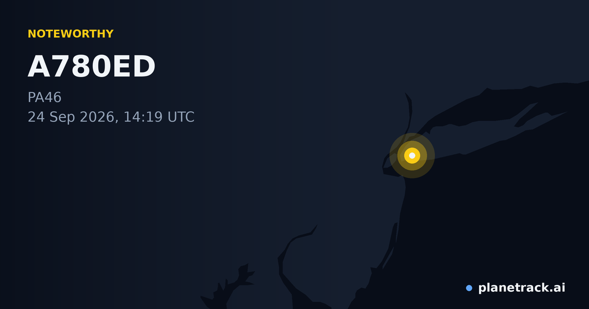 Map of where A780ED's special aircraft happened