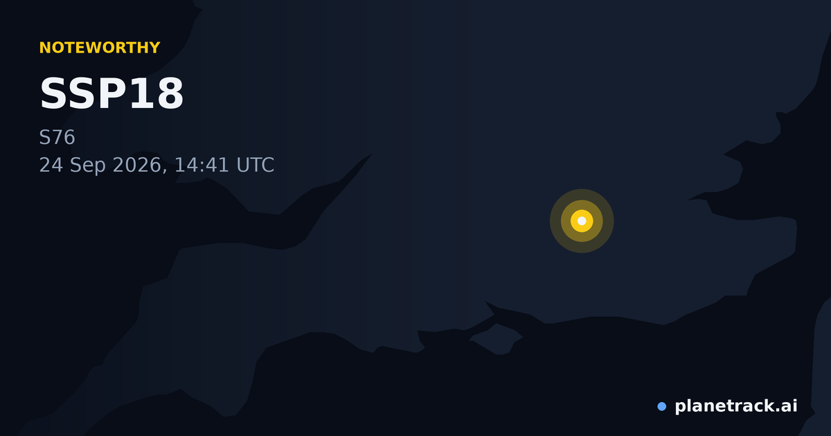 Map of where SSP18's special aircraft happened