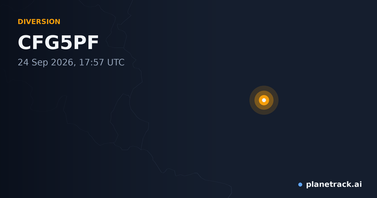 Map of where CFG5PF's diversion happened