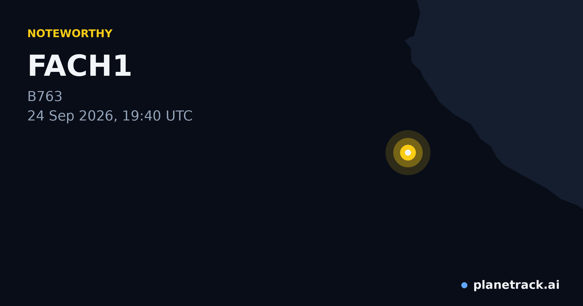 Map of where FACH1's special aircraft happened