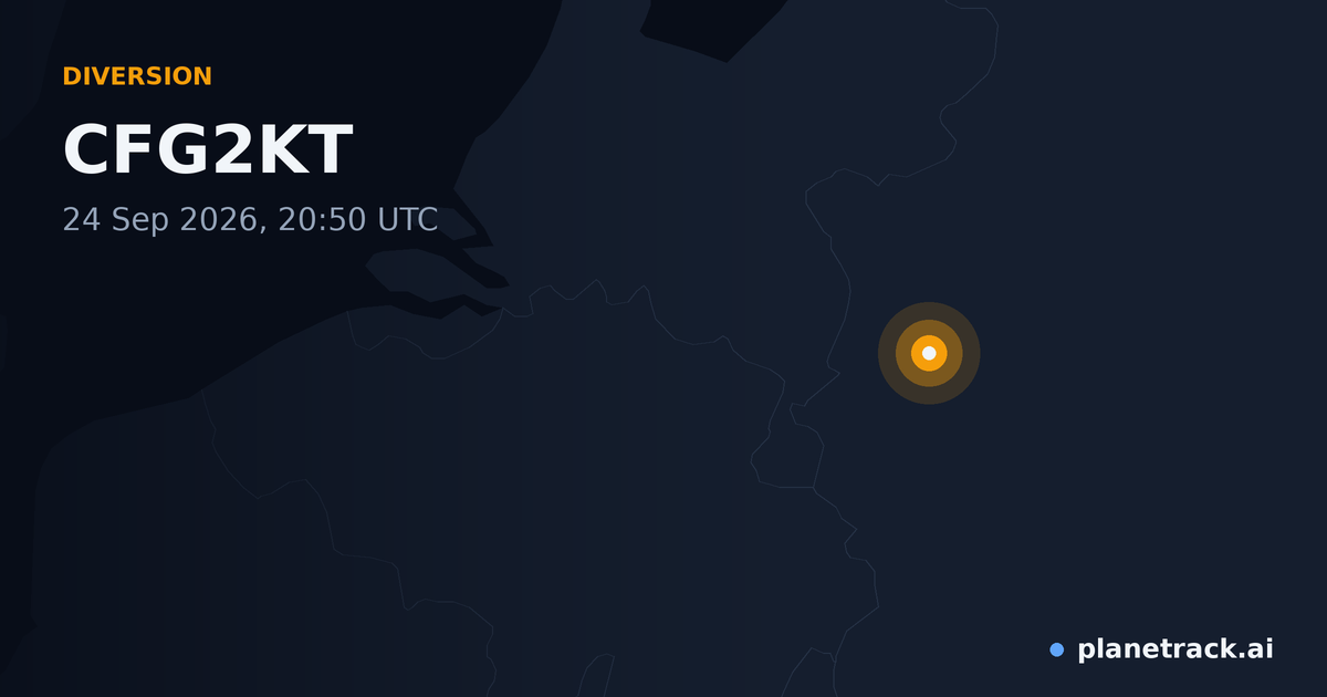 Map of where CFG2KT's diversion happened