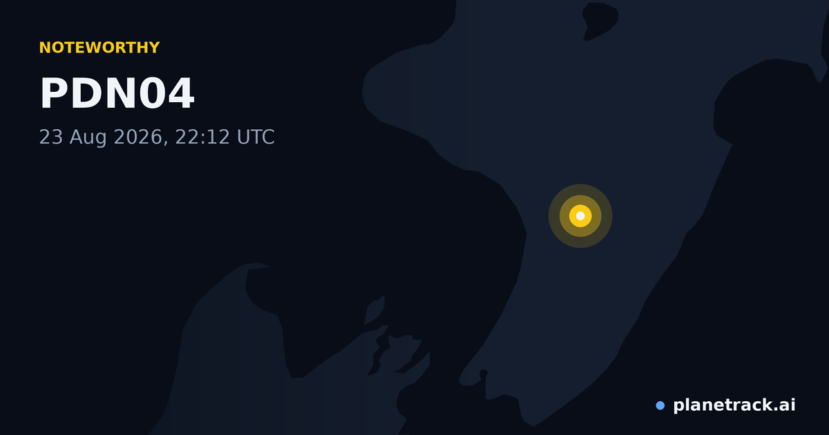 Map of where PDN04's special aircraft happened