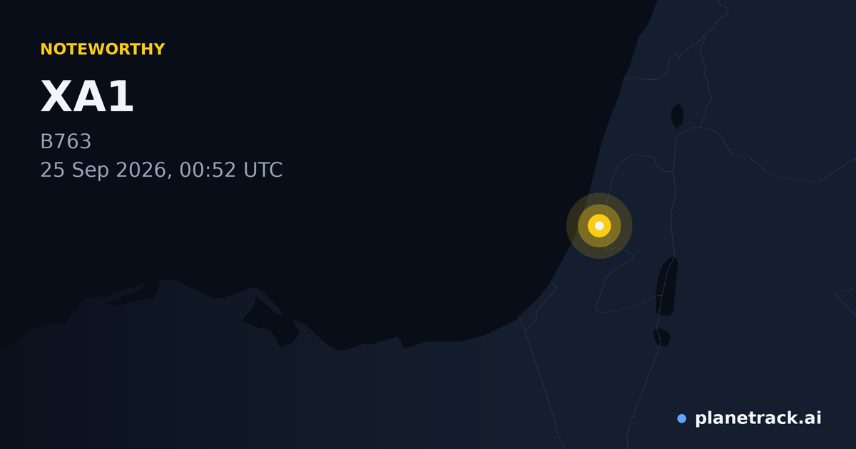 Map of where XA1's special aircraft happened