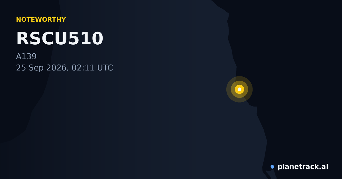 Map of where RSCU510's special aircraft happened