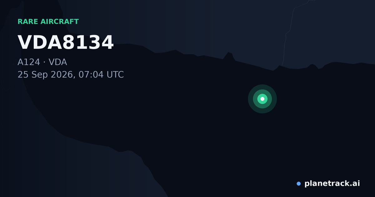 Map of where VDA8134's rare aircraft happened