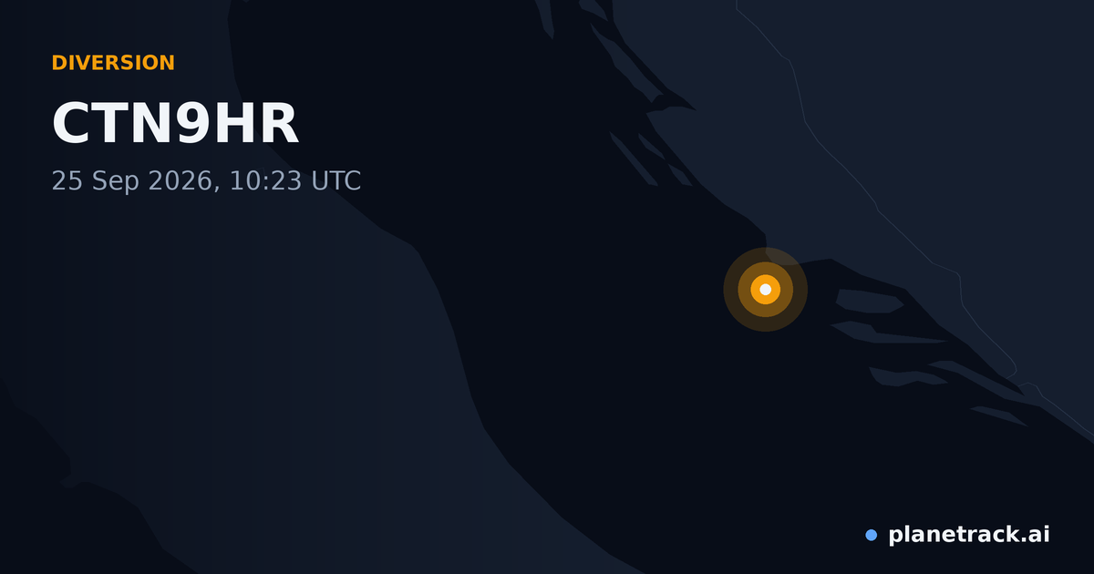 Map of where CTN9HR's diversion happened