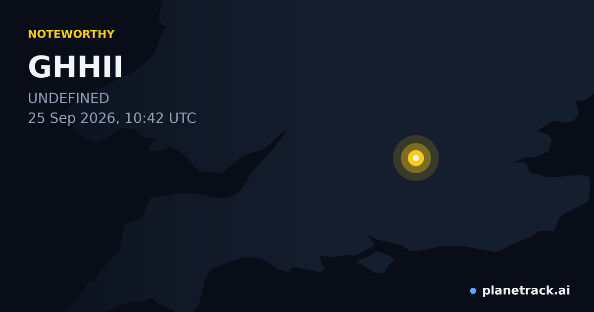 Map of where GHHII's special aircraft happened
