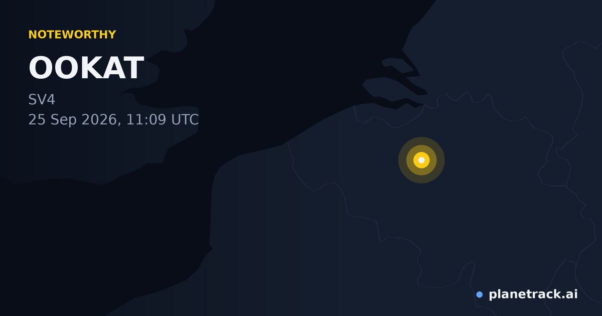 Map of where OOKAT's special aircraft happened