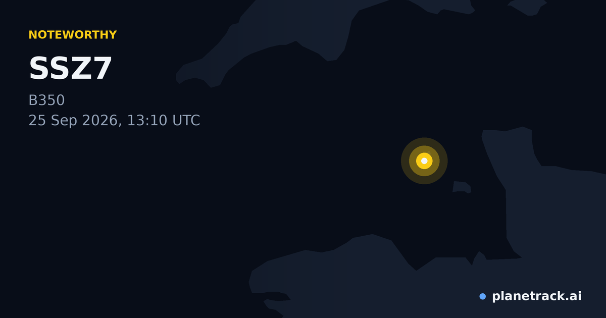 Map of where SSZ7's special aircraft happened