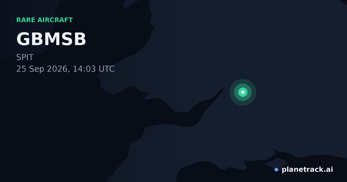Map of where GBMSB's rare aircraft happened