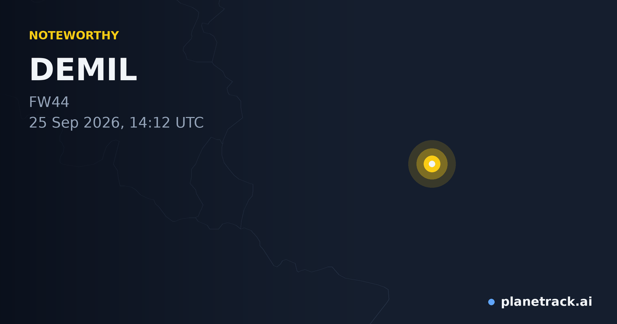 Map of where DEMIL's special aircraft happened