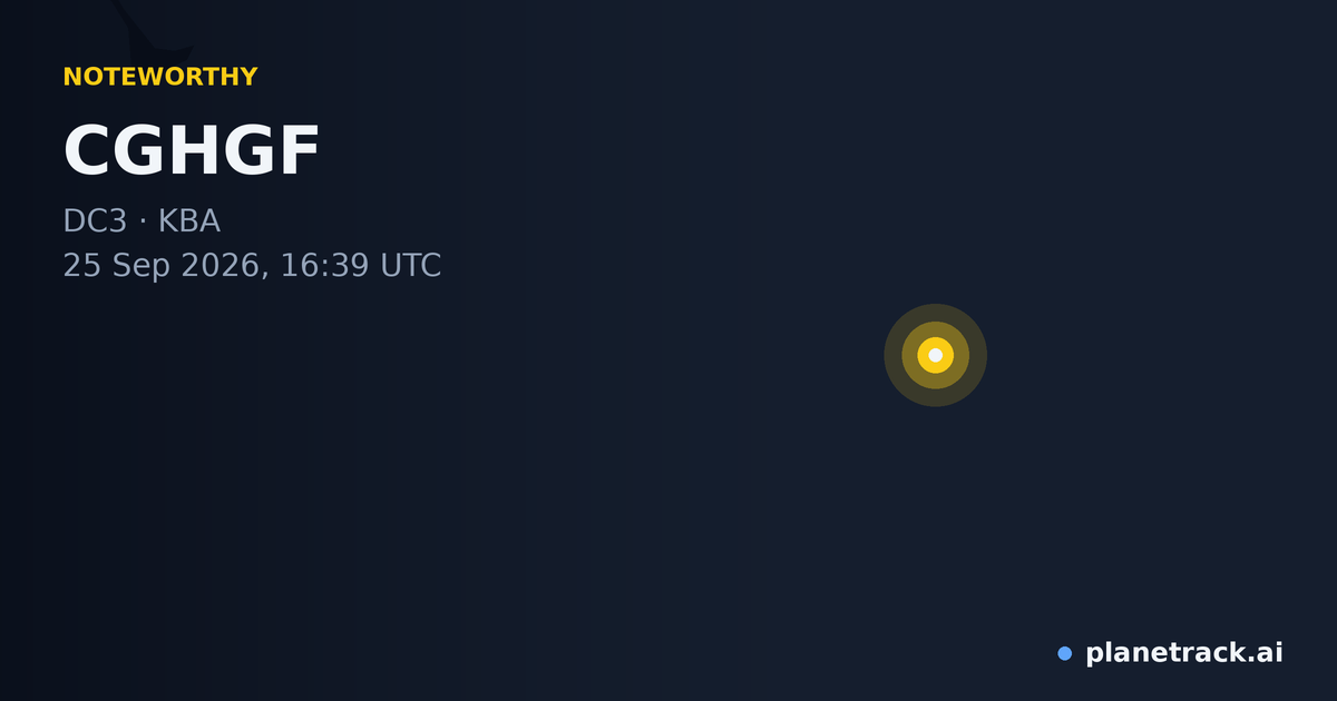 Map of where CGHGF's special aircraft happened