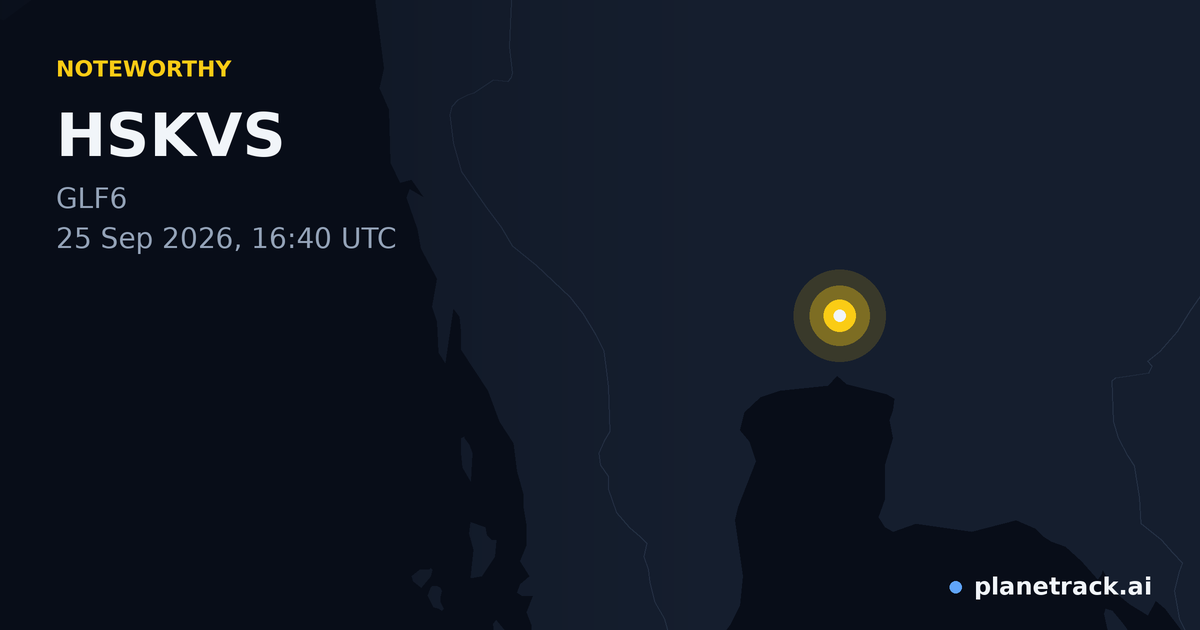 Map of where HSKVS's special aircraft happened