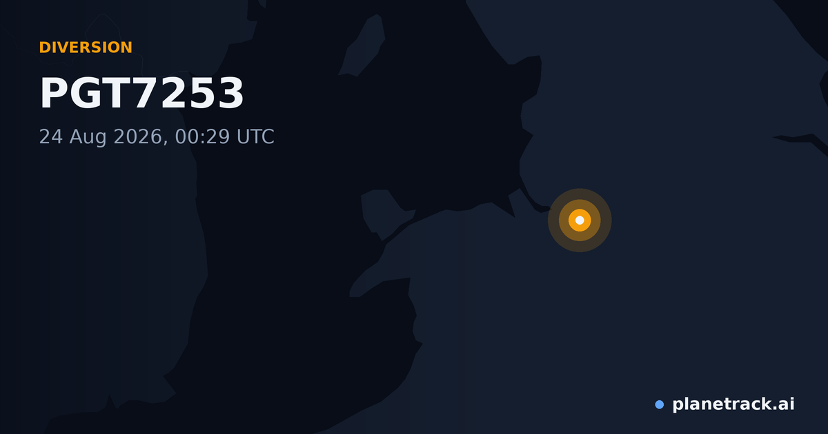 Map of where PGT7253's diversion happened