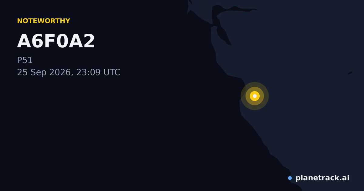 Map of where A6F0A2's special aircraft happened