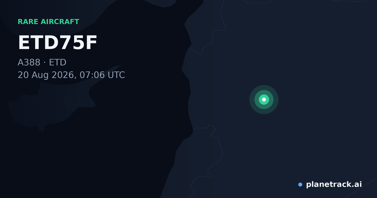 Map of where ETD75F's rare aircraft happened