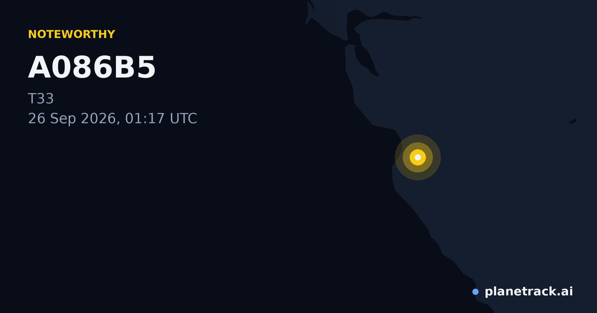 Map of where A086B5's special aircraft happened