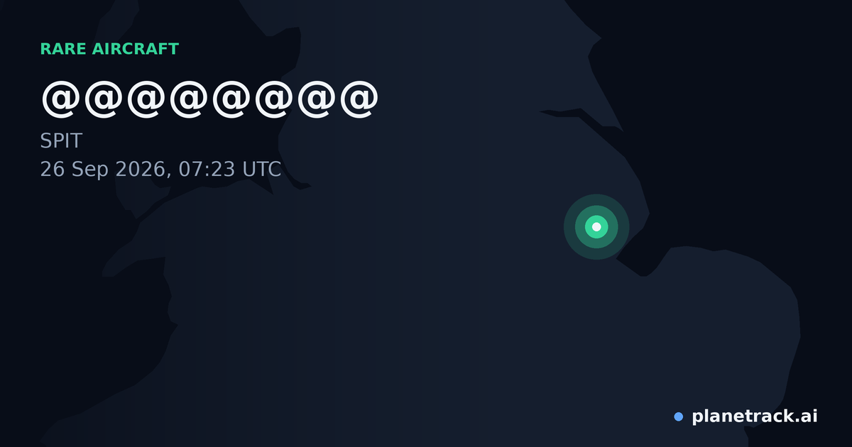 Map of where @@@@@@@@'s rare aircraft happened