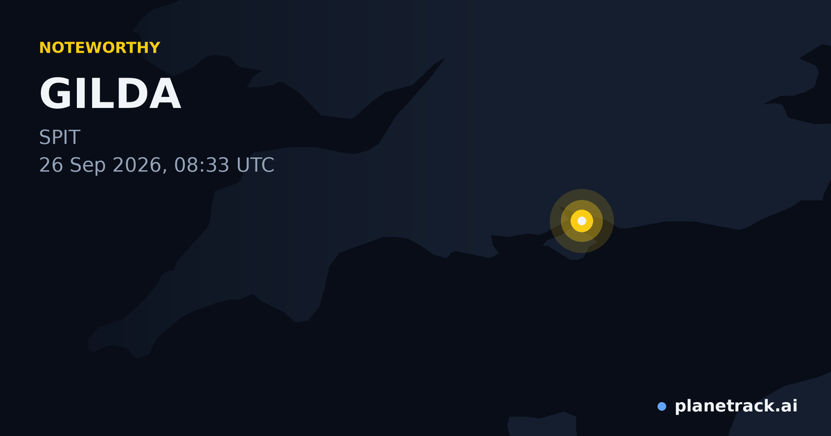 Map of where GILDA's special aircraft happened