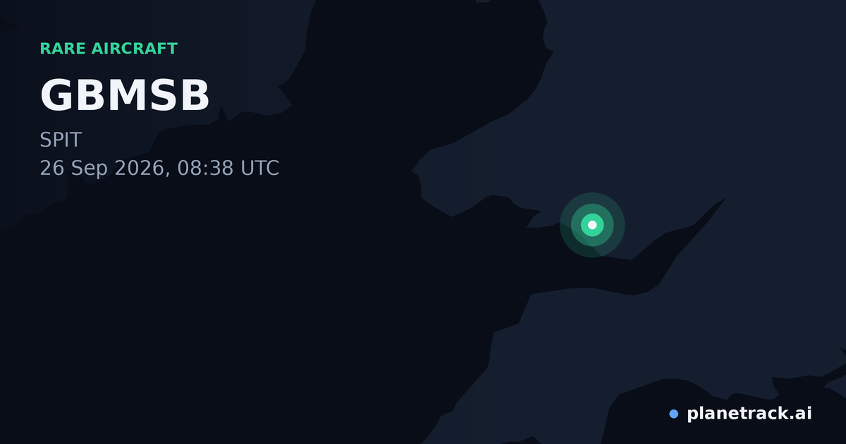 Map of where GBMSB's rare aircraft happened
