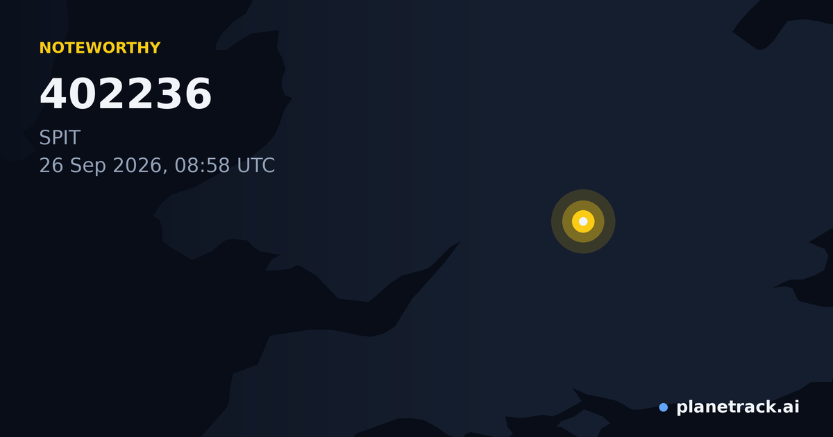 Map of where 402236's special aircraft happened
