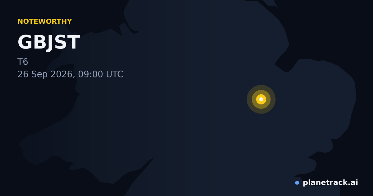 Map of where GBJST's special aircraft happened