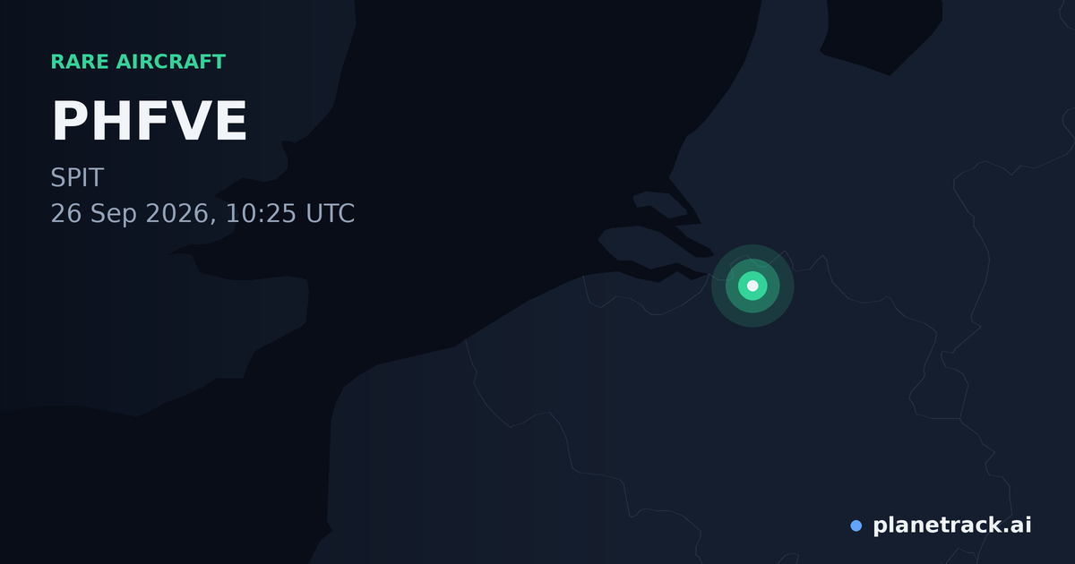 Map of where PHFVE's rare aircraft happened