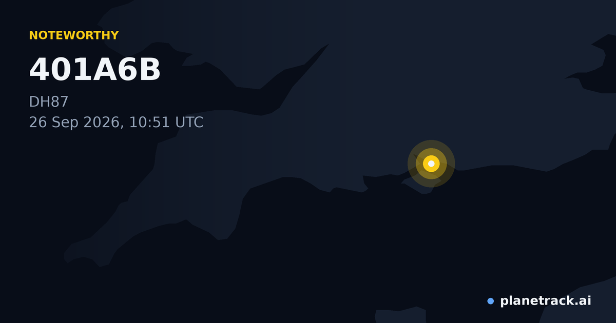 Map of where 401A6B's special aircraft happened