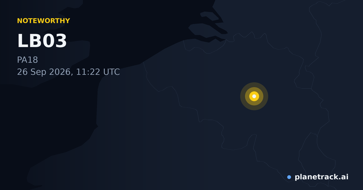 Map of where LB03's special aircraft happened