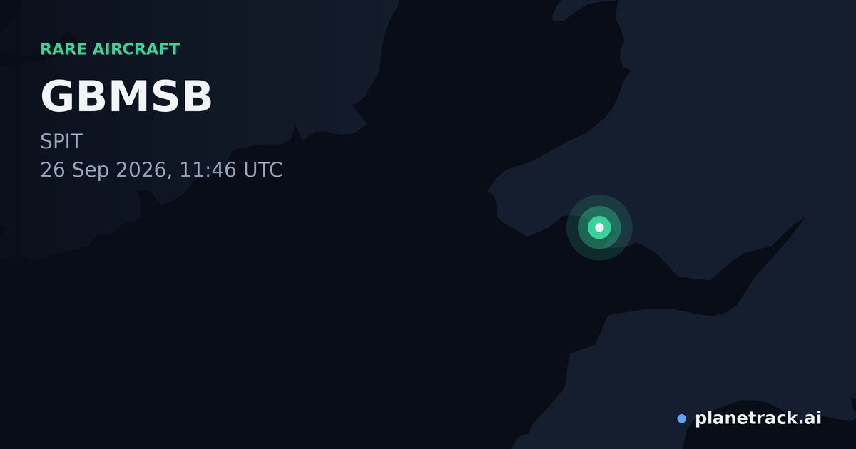 Map of where GBMSB's rare aircraft happened