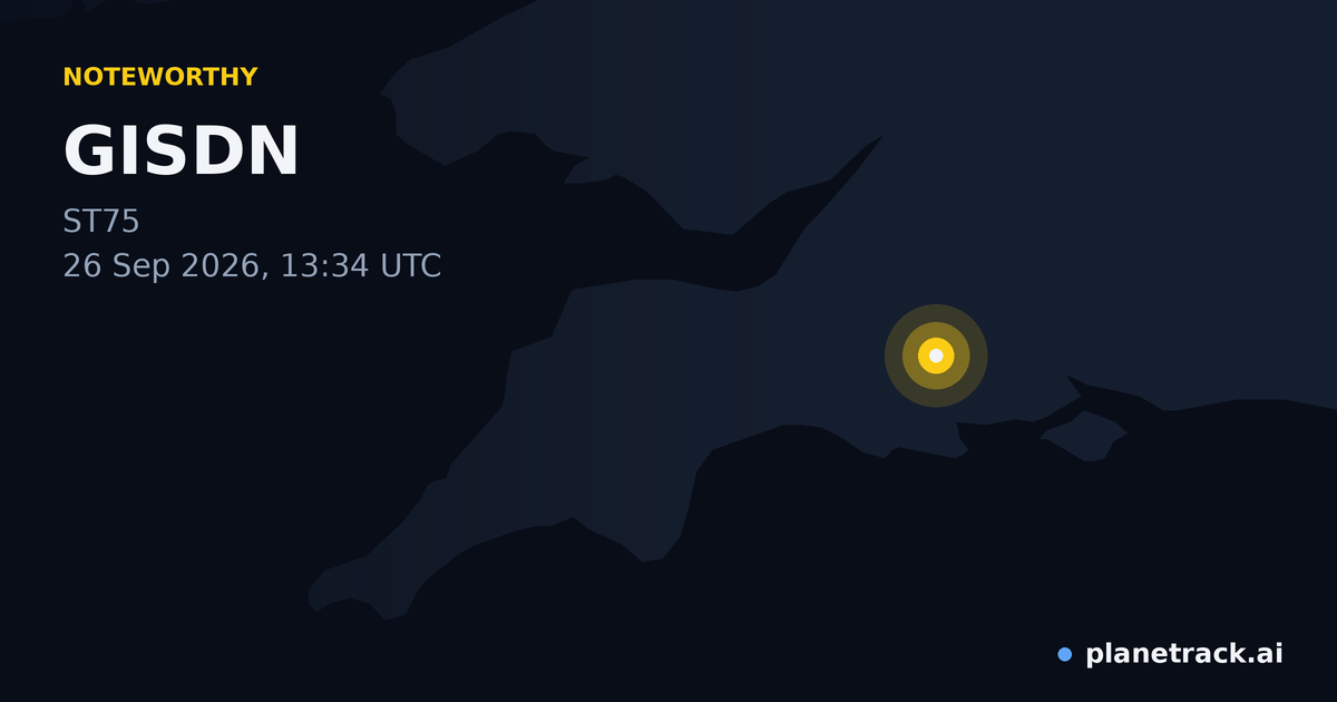 Map of where GISDN's special aircraft happened