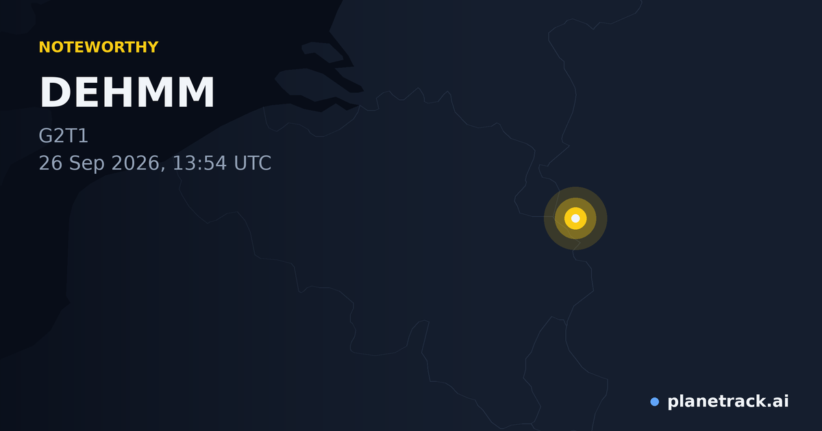 Map of where DEHMM's special aircraft happened