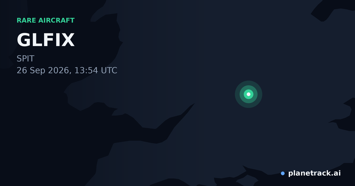 Map of where GLFIX's rare aircraft happened