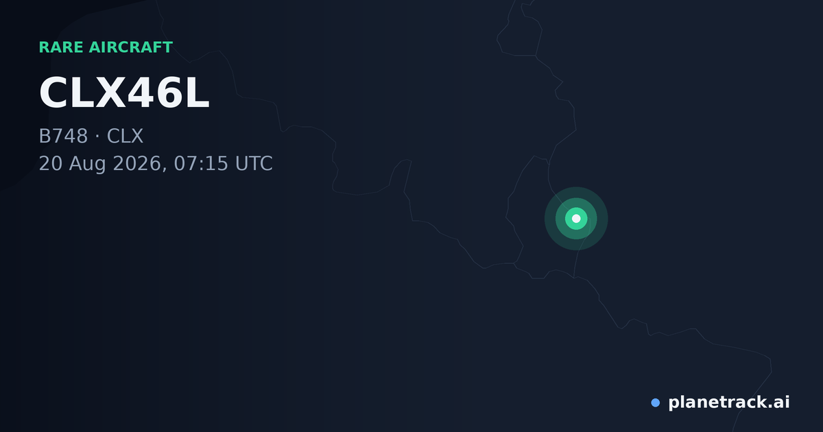 Map of where CLX46L's rare aircraft happened